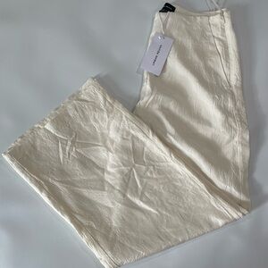 Urban Revivo Women’s Cream Wide Leg Pants – Size 8